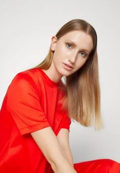 DRYKORN DAMEN KURZARM - Maxi Dress - Orange -Trend Code Shop 00c53eaefc854d2787097a621313fc20