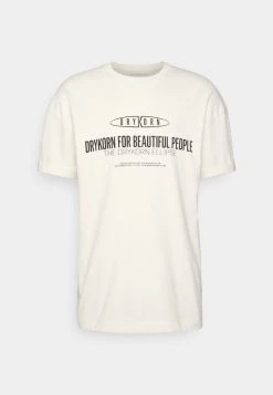 DRYKORN THILO - Print T-shirt - Ecru -Trend Code Shop 43a8e2f8acfe4d1cae979cc2b1414dea