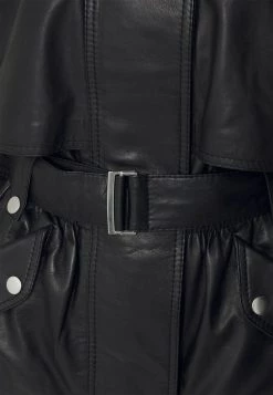 DRYKORN KENSAL - Leather Jacket - Schwarz -Trend Code Shop 46cf1893b8df48aebc375aa1ca16bb86