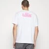 DRYKORN EDDY LOVE - Print T-shirt - Weiss