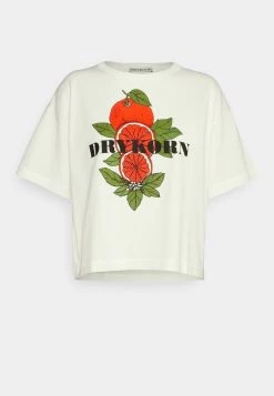 DRYKORN LUNIE - Print T-shirt - Offwhite