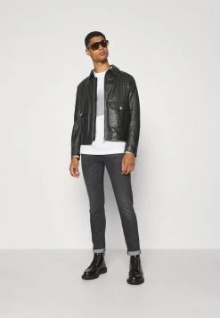 DRYKORN NOSKUT - Leather Jacket - Black -Trend Code Shop 5daf541c7d934da18d7ecb1f74cb8487