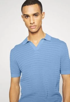DRYKORN BRAIAN - Polo Shirt - Blue -Trend Code Shop 5fd0d464ab0c46a08a0af4ffcfebe53d