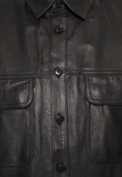 DRYKORN SELED - Leather Jacket - Black -Trend Code Shop 6217948e79f74edcb908f69cbf47f765