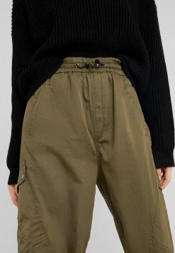 DRYKORN GLIDE - Trousers - Olive -Trend Code Shop 62cfc4e2b6054f1aae5cb809b6c47a10