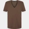 DRYKORN QUENTIN - Basic T-shirt - Braun -Trend Code Shop 63f3ca0212c34e6f88cf8f15a3df73ec
