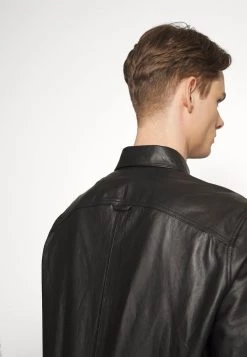 DRYKORN SELED - Leather Jacket - Black -Trend Code Shop 747cdecaf47a4759adca37dc1494545e