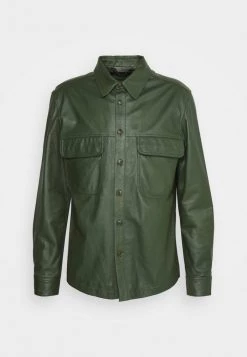DRYKORN SELED - Leather Jacket - Grün -Trend Code Shop 76b527997a05436789b334e0dcdc31aa