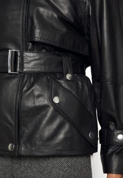 DRYKORN KENSAL - Leather Jacket - Schwarz -Trend Code Shop 8f9a938a99d8434c966337dd7f811d3b