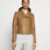 DRYKORN PAISLY - Leather Jacket - Braun 1 DRYKORN PAISLY - Leather Jacket - Braun -Trend Code Shop a3935deda1cc44b7819366053b97b98e