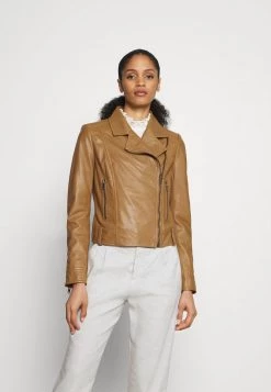 DRYKORN PAISLY - Leather Jacket - Braun