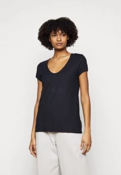 DRYKORN AVIVI - Basic T-shirt - Dark Blue / Light Blue