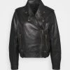 DRYKORN BOISE - Leather Jacket - Schwarz