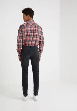 DRYKORN JAZ - Slim Fit Jeans - Dark Grey Denim -Trend Code Shop e7bffd48d0ba40eab969de3a8cffaa2b