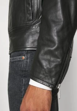 DRYKORN NOSKUT - Leather Jacket - Black -Trend Code Shop f48140fd84f14c8c889bbd1f7cfed4fe