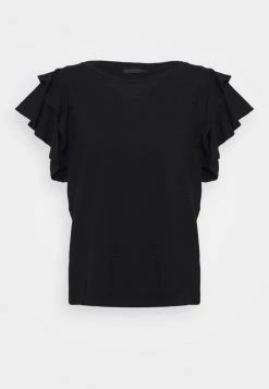 DRYKORN JISANE - Print T-shirt - Black -Trend Code Shop f9ec7d99109d457f8406c0c7cfe176c5