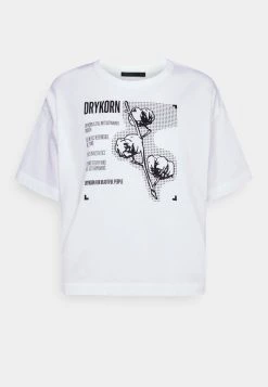 DRYKORN LUNIE - Print T-shirt - Weiß